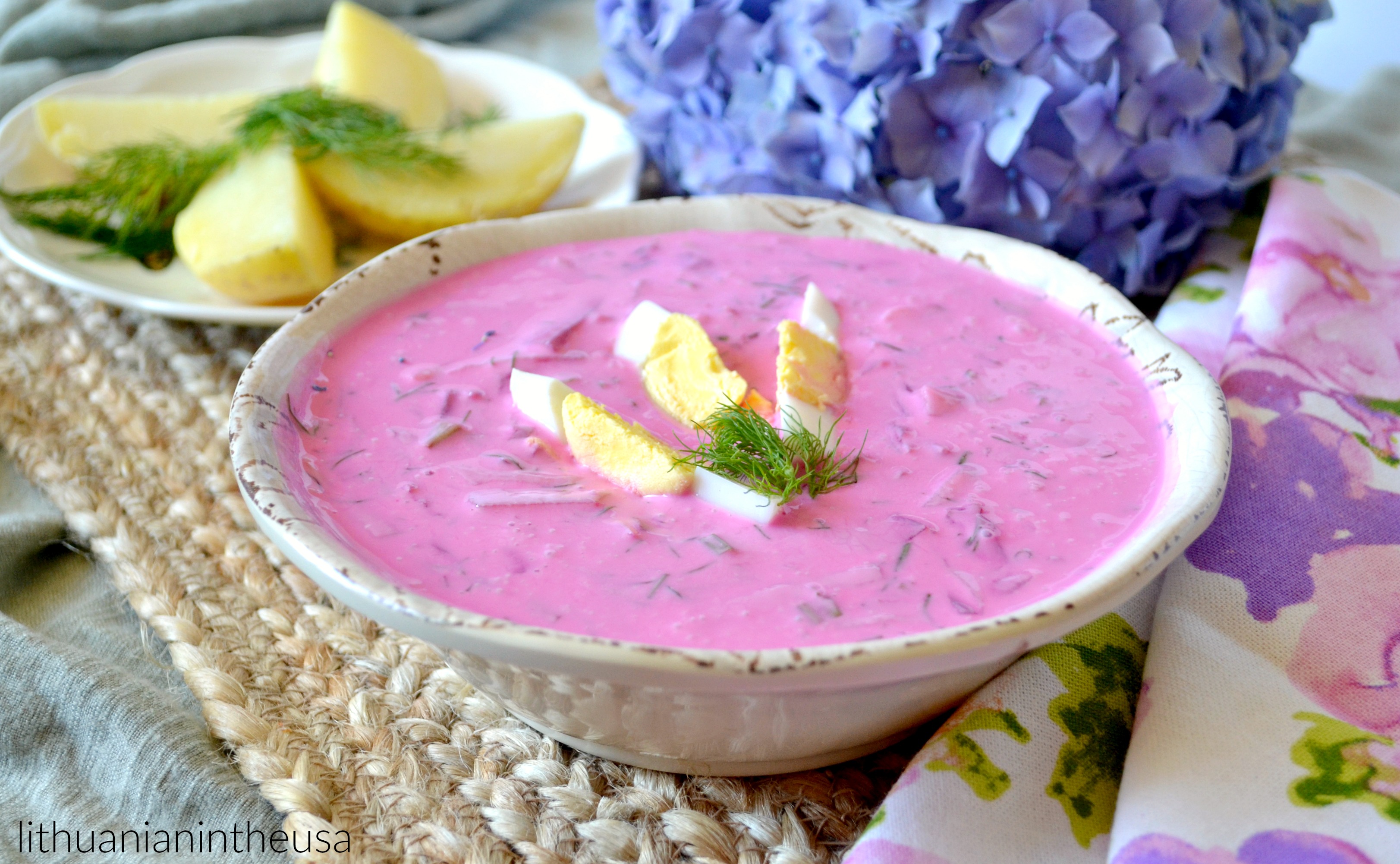 Cold Beet Soup / Šaltibarščiai – Lithuanian in the USA