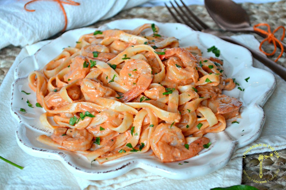 Makaronai su krevetemis ir kreminiu padazu (38) 1