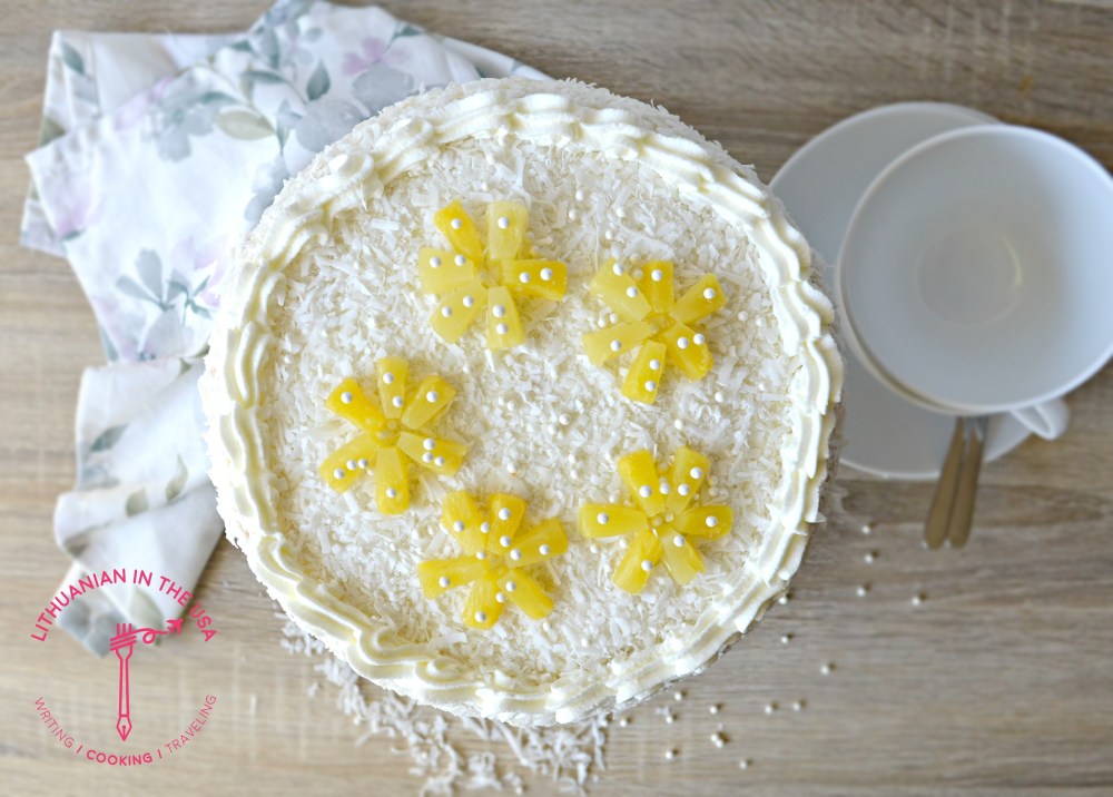 Ananasinis tortas su sviestiniu kremu (25) 1