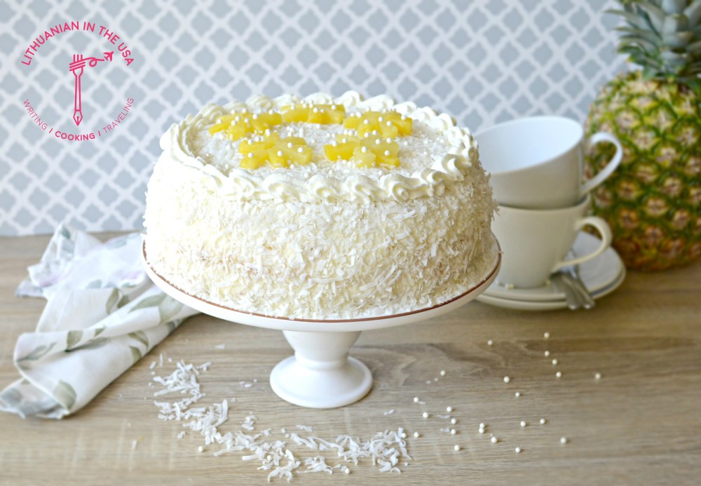 Ananasinis tortas su sviestiniu kremu (35) 1